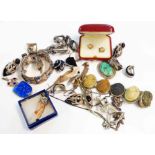 Various items of Mexican marked Silver and other jewellery
