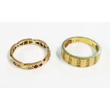 Two 9ct. gold rings