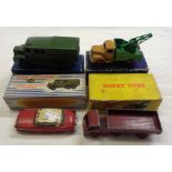 A boxed Dinky breakdown lorry No. 430 and a boxed Dinky artillery tractor No. 689 - sold with two