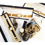 A collection of boxed and loose modern and vintage wristwatches - various condition