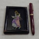 A vintage Parker Duofold fountain pen - sold with a small butterfly wing picture