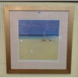 A gilt framed signedlimited edition col A gilt framed signed limited edition coloured print,