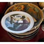 Eleven Norman Rockwell collectors' plates