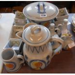 A selection of Buchan Portobello decorative stoneware items including platter, tureen, nut dishes,