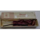 A vintage boxed Petersons Church Warden briar bowl pipe with pipe cleaners