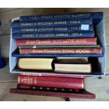 A selection of hard back books including Royalty titles and Gilbert & Sullivan Operas in 4 vols.,