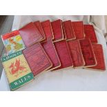 A collection of Ward, Lock & Co. vintage touring books, 8vo., red cloth printed boards