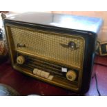 A vintage Bakelite Bush type VHF 61 radio