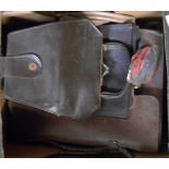 A box containing a quantity of leather and other bags, purses, etc.