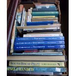 A collection of maritime interest glossy hard back books - sold with vintage and other titles