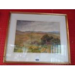 C.H. Paine: a gilt framed watercolour entitled verso Ashdown Forest - signed