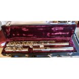 A vintage cased flute by Buffet Crampon of Paris