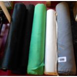 Five rolls of vintage Japanese kimono silk