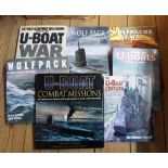 Seven glossy U-Boat interest hard back books including U-Boat Combat Missions, Wolfpack and Lothar-