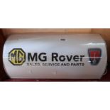 A light up MG Rover Sales, Service and Parts POS display sign