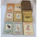 Seven Beatrix potter small format hard back books, Pub. Warne & Co., Ltd. - various condition,