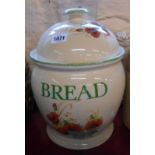 A large Kernewek, Cornwall ceramic bread crock