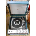 A vintage Marconiphone portable record player