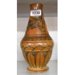 Hannah Barlow: a Doulton Lambeth salt glazed stoneware ewer decorated to the shoulder with an