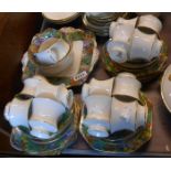 A Paragon bone china part tea set in the Springtime pattern comprising twelve trios, milk and