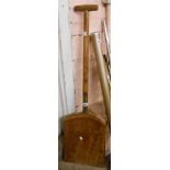 An antique malt shovel