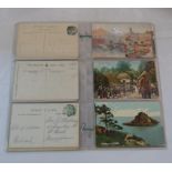 A small collection of sleeve mounted vintage Torquay interest postcards