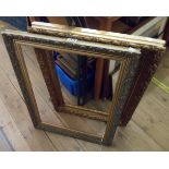 Two similarly sized gilt picture frames - to take approx. 61cm X 45cm