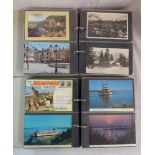 Two Collecta ring bound albums containing a collection of 20th Century postcards
