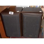 A pair of wooden cased Technics Hi Fi speakers