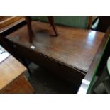 A 90cm 19th Century mahogany Pembroke table - a/f