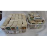 Two boxes containing a large collection of sets and part sets of Brooke Bond tea cards