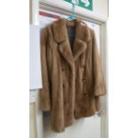 A vintage mink fur coat