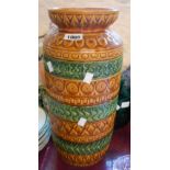 A large vintage West German Bay pottery vase