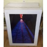 A large collection of Prime Arts unframed mounted coloured prints including architecture, street