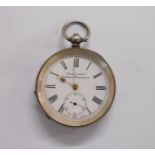 An early 20th Century silver cased gentleman's Acme Lever pocket watch - London 1913