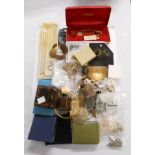 A bag containing a quantity of assorted costume jewellery and collectable items