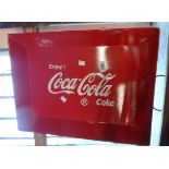 A reproduction two handled Coca-Cola tray