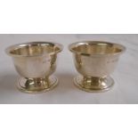 A pair of 1952 silver egg cups