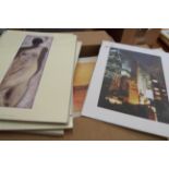 A box containing a large quantity of Prime Arts unframed mounted coloured prints including