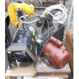 A large scratch-built air compressor