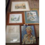 A selection of original works including various examples by Joyce Hawkes