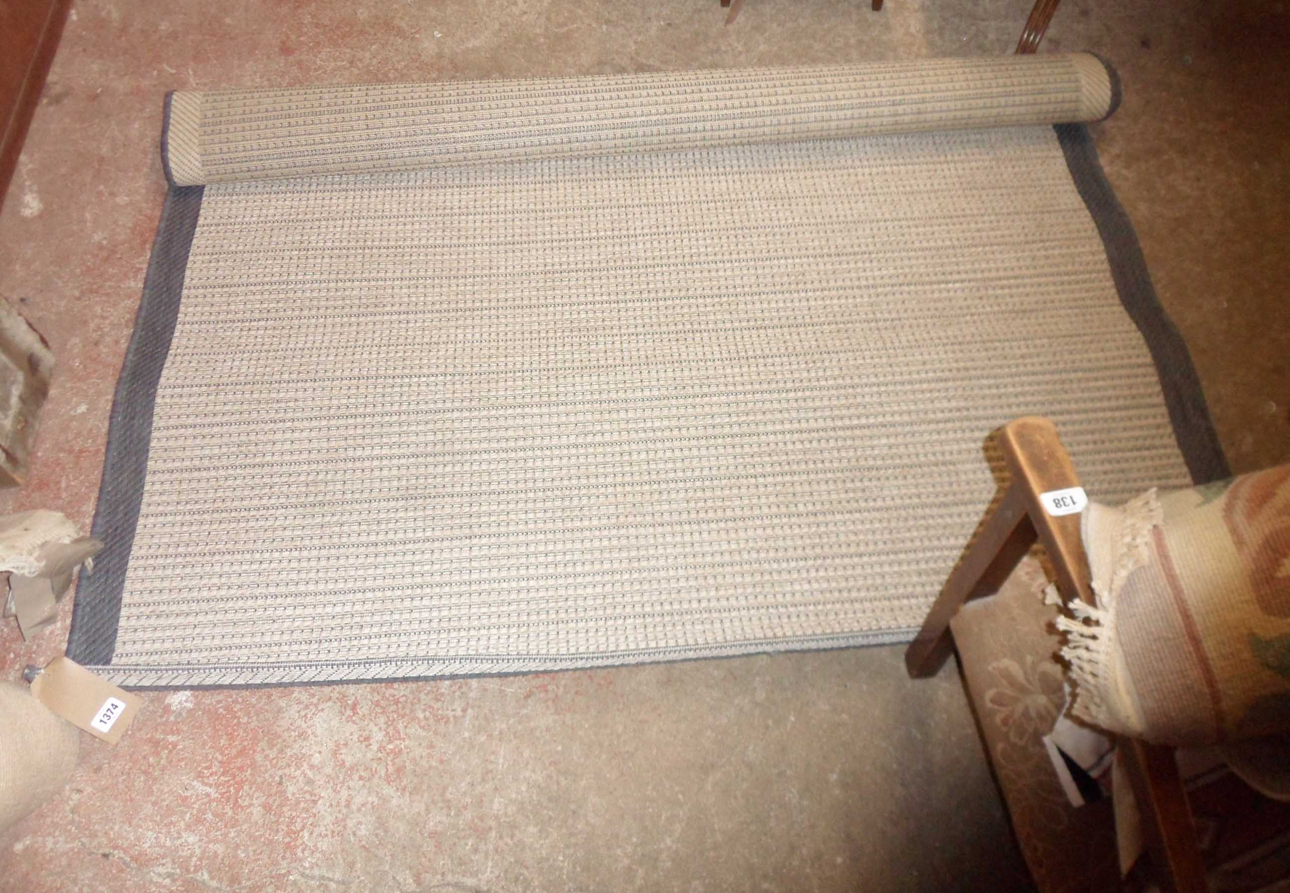 A modern Belgian machine made sisal rug - 2.3m x 1.6m