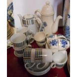 A 1950's Alfred Meakin coffee set - sold with another similar