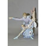 A LARGE LLADRO FIGURE GROUP OF BALLET DANCERS, 'Pas A Deux' No 6374, designed by Jose Luis Alvaerz