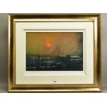 ROLF HARRIS (AUSTRALIAN 1930) 'BATTERSEA POWER STATION IN FOG' a limited edition print 21/95, signed