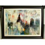 JOHN AND ELLI MILAN (AMERICAN CONTEMPORARY) 'Abstract Montage', a composition from the husband and
