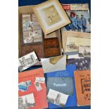 A COLLECTION OF COMMEMORATIVE MEDALS, CIGARETTE CARDS, POSTCARDS, PHOTOGRAPHS AND BOOKS, the