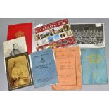 A PARCEL OF EPHEMERA, to include a 1948 Recipe Book, Borwick's Cookery book, various photographs,