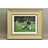 SHERREE VALENTINE DAINES (BRITISH 1959) 'PERFECT MATCH' a limited edition print of a tennis match