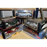 FIVE BOXED 1/18 SCALE MODERN DIECAST BRITISH SPORTS CAR MODELS, Chrono 1963 Aston Martin DB5, No